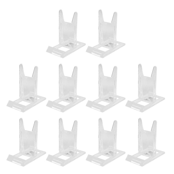 10 stk Akryl Easel Plate Display Stativ Justerbar Transparent Foto H