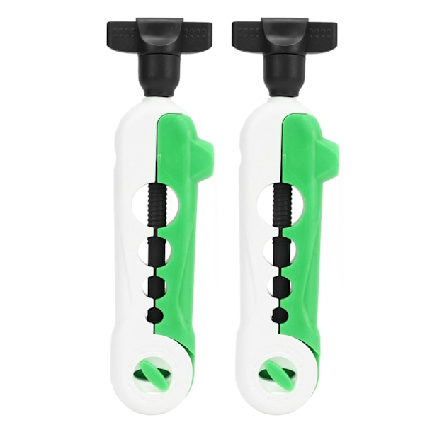 2 st Mini Linspolare Bärbar Justerbar Fiskelina Spolare Fiskelina Vevmaskin Mini Spole Rulle Tillbehör Vit Grön