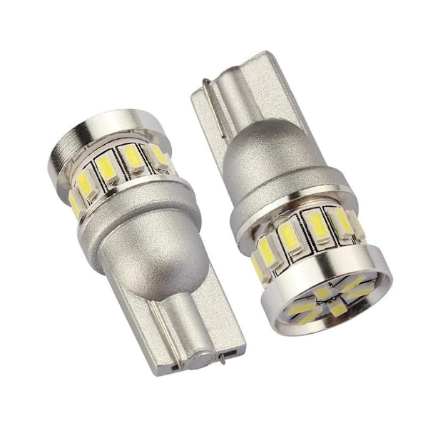4X T10 Canbus W5W 18 st 3014 LED - Vit Silver Silver