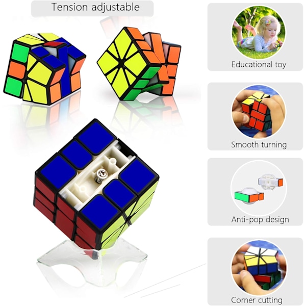 Rubiks kub tredje ordning svart