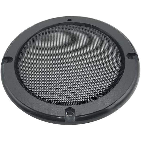 Högtalargaller Skydd Subwoofer-skydd Dekorativ Cirkel för Bilhögtalare, Svart (4 tum)