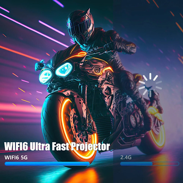 Älykäs Ultra HD -projektori, jossa on perusmatkapuhelin Liitettävät projektorit kotiteatteriin