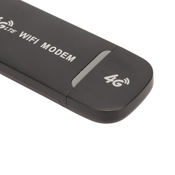 4G LTE USB WiFi-router 150 Mbps, understøtter 10 brugere, bærbar WiFi-modem, mobil WiFi-router til tablet, bærbar computer, sort