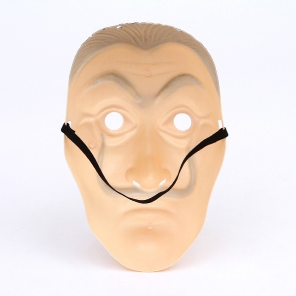 Film Salvador Dalí Maske Film Huset av Papir La Casa De Papel Cosplay Tilbehør Halloween Masker