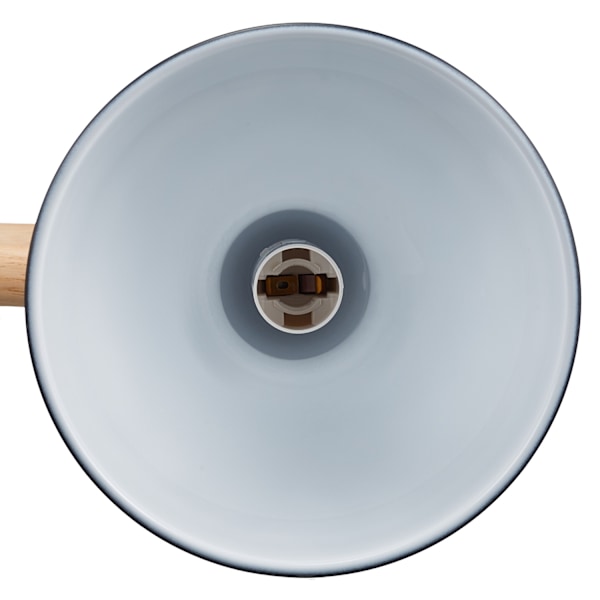 Bordslampa i trä och metall