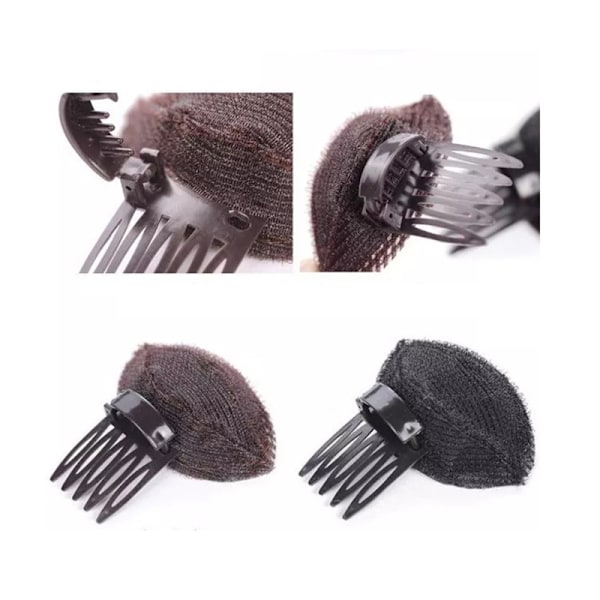 2 ST Puff Hårkuddar Osynliga Fluffiga Hårspännen Slitstarka Långvariga Lätta Användbara Verktyg för Kvinnor