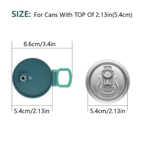 Reusable Can Lids With Straws
