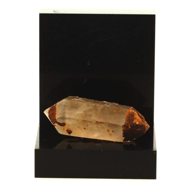 Stenar och mineraler. Biterminated Quartz + Limonite. 43,60 cent. Les Rivoirands, Vizille, Isère, Frankrike.