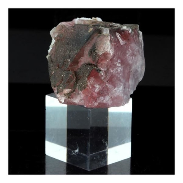 Stenar och mineraler. Rosa fluorit. 261,5 cent. Mont Blanc-massivet, Frankrike.