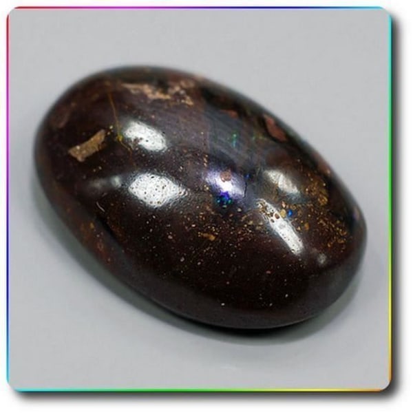 Stenar och mineraler. 11,61 cts MATRIX BOULDER OPAL Queensland, Australien.