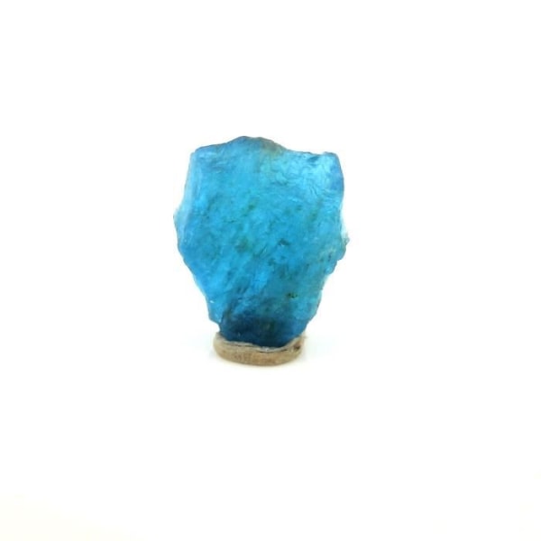 Stenar och mineraler. Neonblå apatit. 1,55 ct. Betroka, Anosy, Madagaskar.