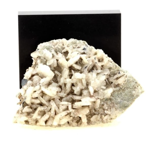 Stenar och mineraler. Hematit + Albit. 282,5 cent. Clot, Saint Christophe-en-Oisans, Frankrike.