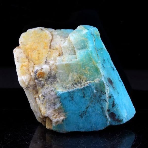 Stenar och mineraler. Amazonit. 344,0 cent. Konso, Etiopien.