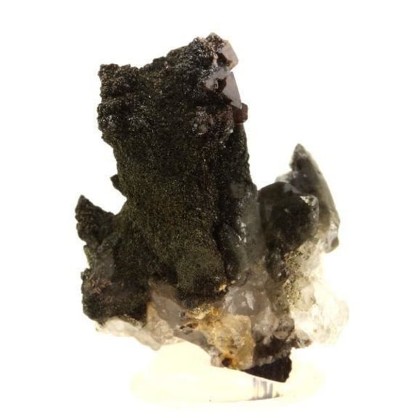 Stenar och mineraler. Anatas + Kvarts + Klorit. 39,0 ct. Les Rousses, Vaujany, Isère, Frankrike..