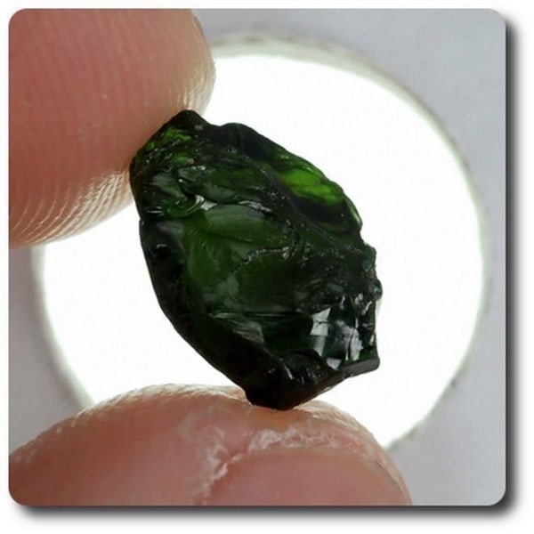 Sten og mineraler. 3,78 karat Madagascar Chrome Tourmaline CRYSTAL.