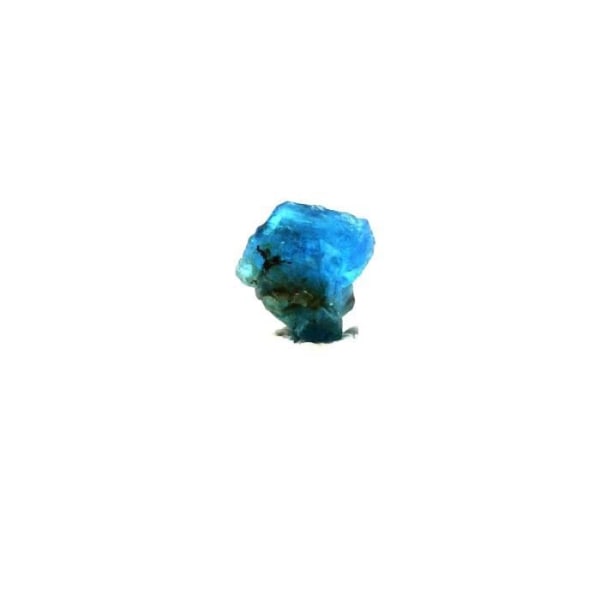 Stenar och mineraler. Neonblå apatit. 1,23 ct. Betroka, Anosy, Madagaskar.