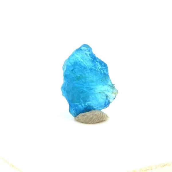 Stenar och mineraler. Neonblå apatit. 1,07 cent. Betroka, Anosy, Madagaskar.