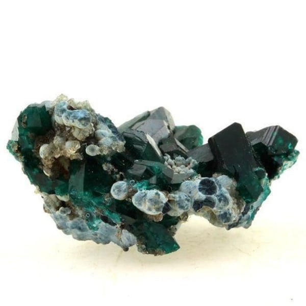 Sten og mineraler. Dioptase. 81,5 øre. Pimbi Hill, Mindouli, Congo.