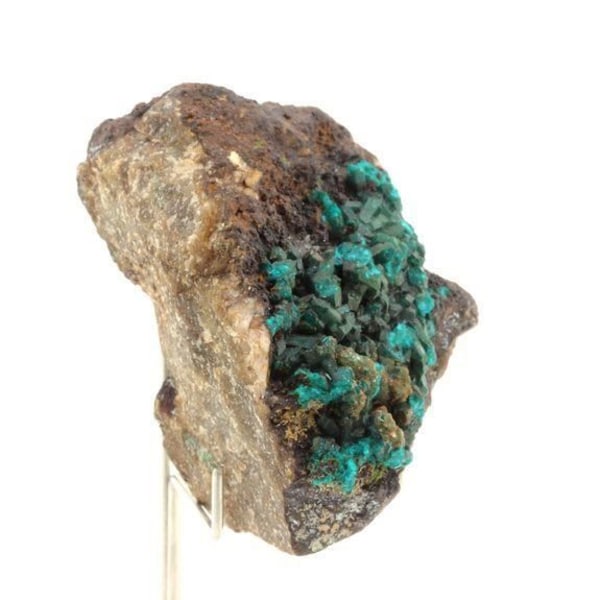 Stenar och mineraler. Dioptas. 621,5 cent. Cobra Mine, Pampa Nazca, Ica, Peru.