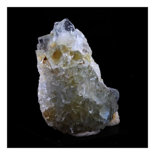 Stenar och mineraler. Fluorit + Kvarts. 154,0 cent. Fontsante-gruvan, Var, Frankrike..