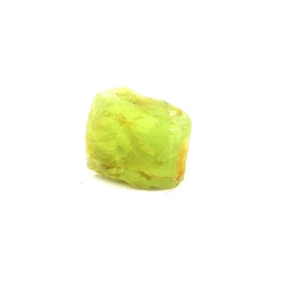 Stenar och mineraler. Peridot. 6,88 ct. Skardu-distriktet, Baltistan, Pakistan.