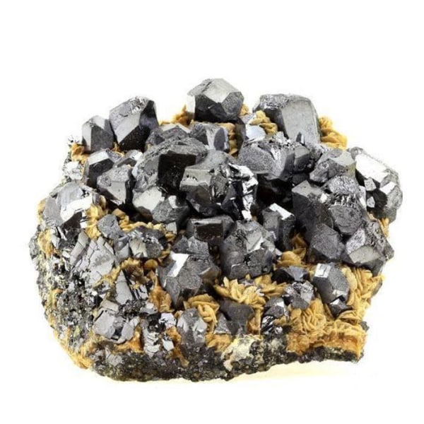 Stenar och mineraler. Galena + Siderite. 2293,5 cent. Cassandra Mines, Grekland.