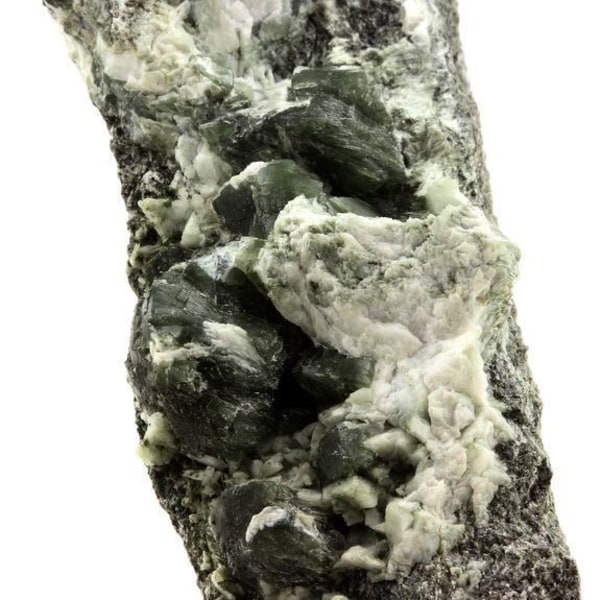 Sten og mineraler. Prehnite. 916,0 øre. La Combe de la Selle, Bourg d'Oisans, Frankrig.