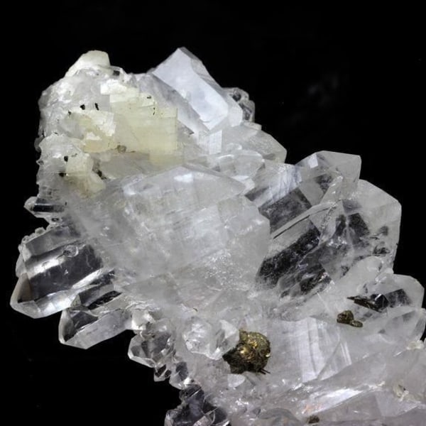 Stenar och mineraler. Ame Quartz + Pyrit. 340,0 ct. Akka, Tiznit, Souss-Massa, Marocko.