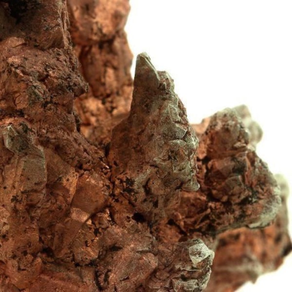 Stenar och mineraler. Native Copper + Native Silver. 1049,0 cent. Rubtsovsk-gruvan, Ryssland.