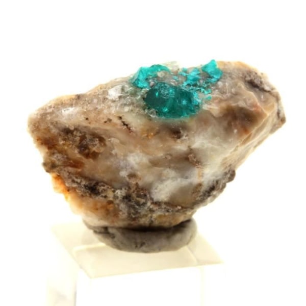 Stenar och mineraler. Dioptas. 9,78 ct. Altyn-Tyube, Karaganda, Kazakstan.