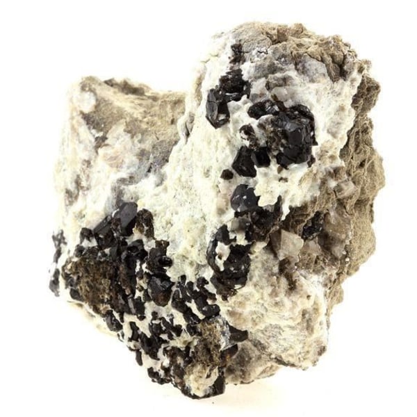 Stenar och mineraler. Dravite. 590,0 ct. Gipsbrott, Arignac, Ariège, Frankrike. Sällsynt.