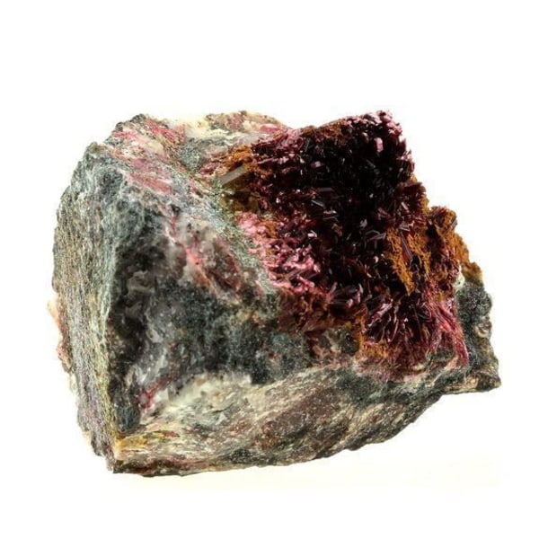 Stenar och mineraler. Erytrit + Phlogopite. 857,0 cent. Tazalaght, Souss-Massa, Marocko.