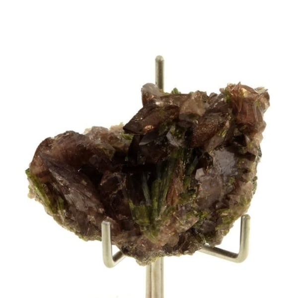 Stenar och mineraler. Axinit + Epidot. 94,5 ct. Chamrousse, Isère, Frankrike.