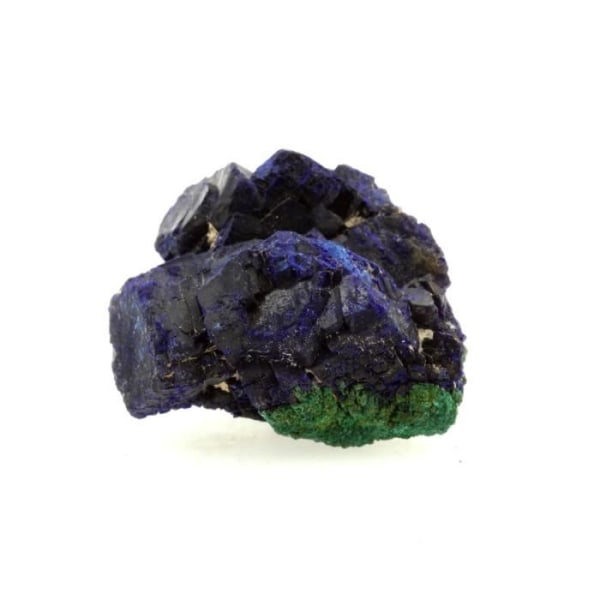 Sten -Chessylite (Azurite) + Malakit. 136,9 cent. Chessy-les-Mines, Rhône, Frankrike. Sällsynt