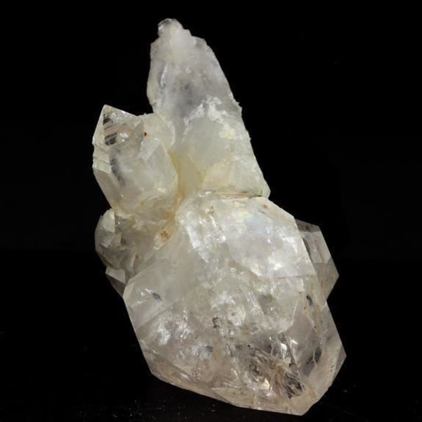 Sten og mineraler. Dobbeltendet kvartsscepter. 200,0 ct. Clavans i Haut Oisans, Frankrig.