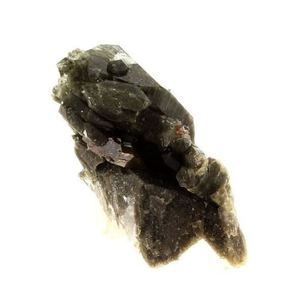 Stenar och mineraler. Anatas + Kvarts + Klorit. 41,0 ct. Les Rousses, Vaujany, Isère, Frankrike..
