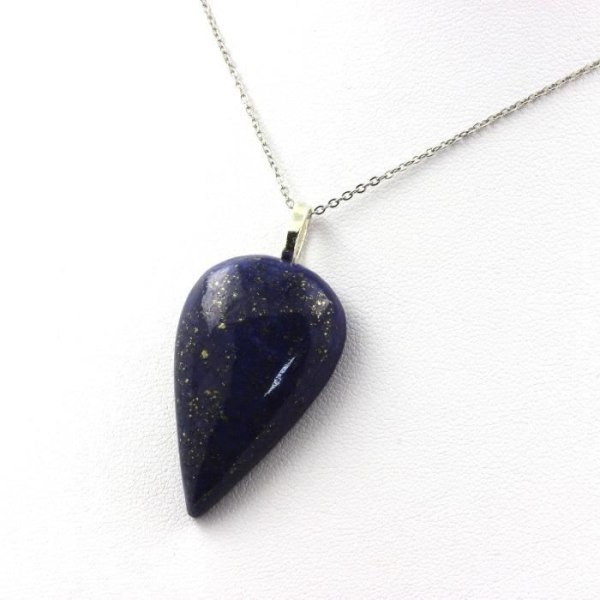 Collier - ABIJOUX - Lapis Lazuli - 50,63 ct - Rustfrit stål - Blandet barn/voksen Blå