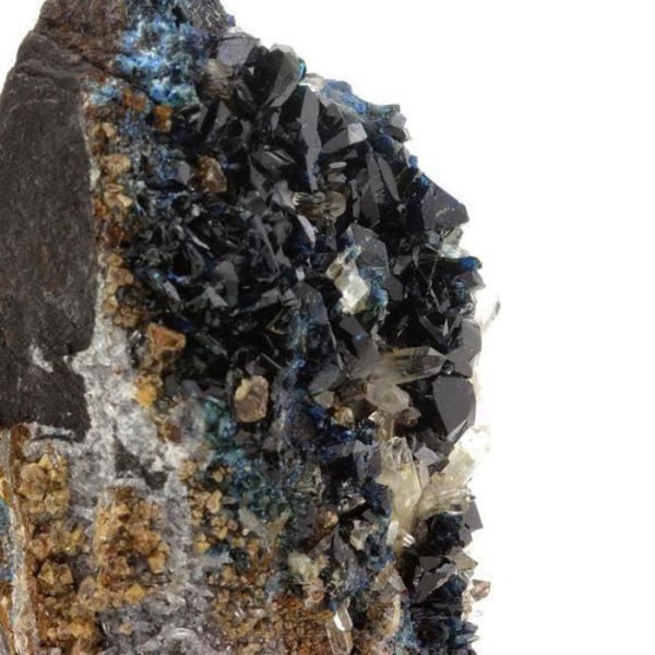 Stenar och mineraler. Lazulit, kvarts. 723,0 cent. Rapid Creek, Yukon, Kanada.