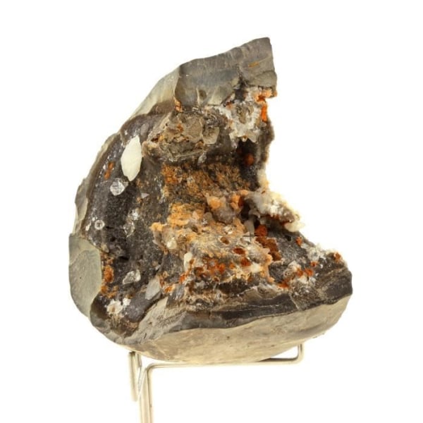 Stenar och mineraler. Septaria kvarts + kalcit. 825,15 cent. Monestier-de-Clermont, Isère, Frankrike.