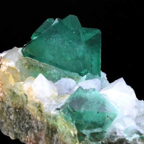 Sten og mineraler. Fluorit + Kvarts. 785,0 ct. Riemvasmaak, Northern Cape, Sydafrika.