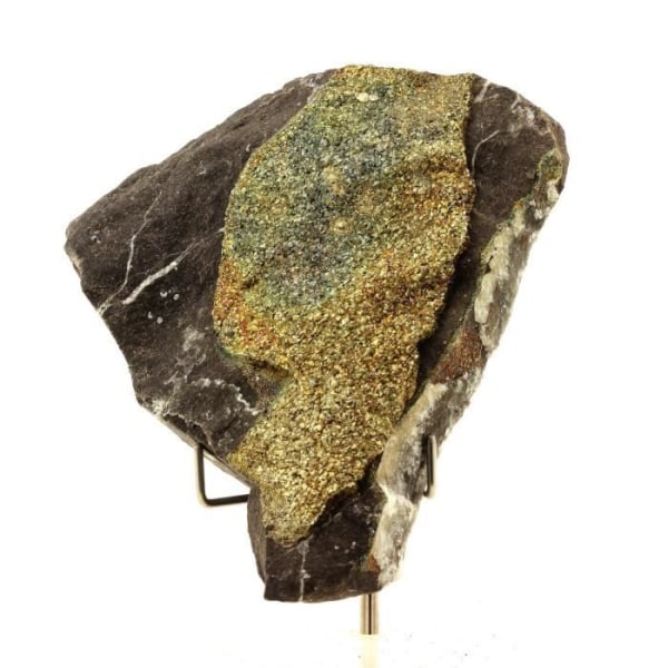 Stenar och mineraler. Kalkopirit. 1094,47 cent. Anduze, Gard, Frankrike.