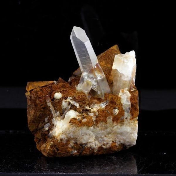 Kvarts + siderit - ABIJOUX - Allevard, Isère, Frankrig - 256,0 ct - Sten og mineraler