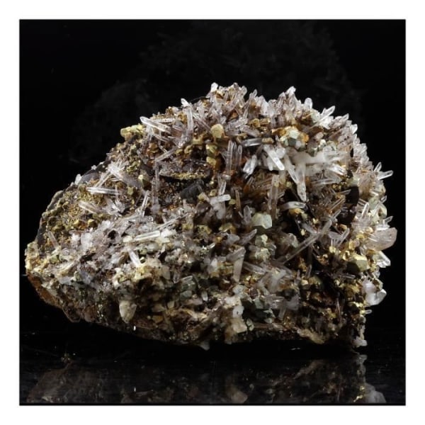 Sten og mineraler. Siderit, Kvarts, Pyrit. 6057,0 ct (1,2 kg). Saint-Pierre-de-Mésage, Vizille, Frankrig.