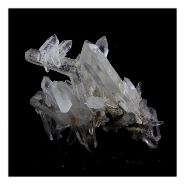 Stenar och mineraler. Pyrit + kvarts. 30,0 ct. Vaulnaveys, Isère, Frankrike.