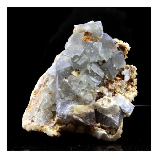 Stenar och mineraler. Flusspat. 644,5 cent. Mont-Roc-gruvan, Tarn, Frankrike..