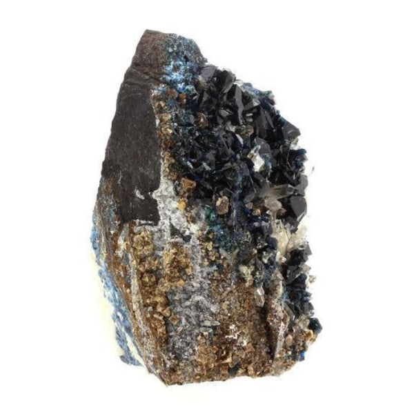 Stenar och mineraler. Lazulit, kvarts. 723,0 cent. Rapid Creek, Yukon, Kanada.
