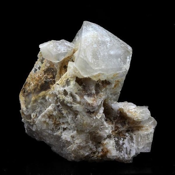 Sten og mineraler - ABIJOUX - Baryt, Calcit - 259,0 ct - Saint-Péray, Ardèche, Frankrig