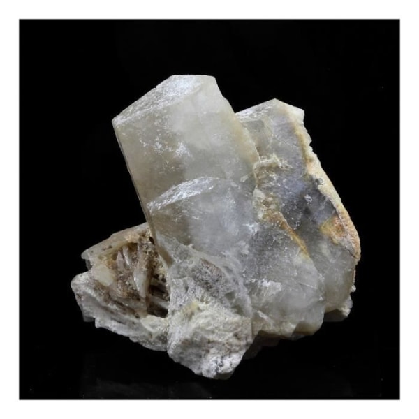 Stenar och mineraler. Baryt, Kalcit. 259,0 cent. Saint-Péray, Ardèche, Frankrike.
