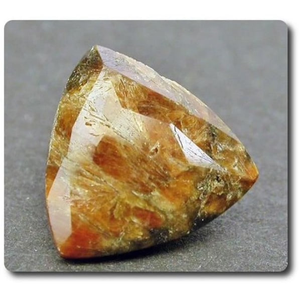 Naturlig tinzenit - ABIJOUX - Trekant 4.48 cts - Orange - Val Graveglia, Genova, Italien