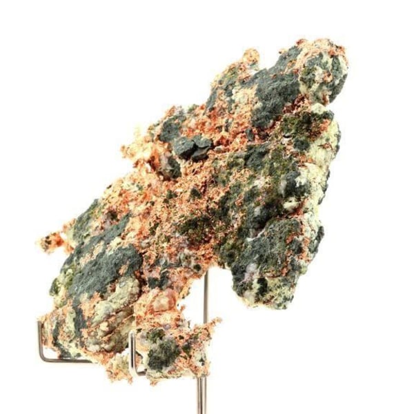 Stenar och mineraler. Native koppar + kvarts. 1067,90 cent. Keweenaw Co., Michigan, USA.